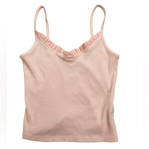Forever 21 Light Pink Ribbed Tank Top